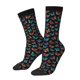 thumbnail image 1 of Balery Multicolored Butterflies Calcetas Largas con Estampado para Hombre y Mujer – Suaves y Transpirables, Talla Única (US 5-11), 1 of 6