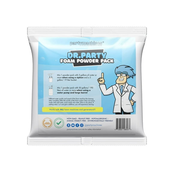 One Powder Pack makes up to 120 gallons of foam in a foam generator - Foam Powder