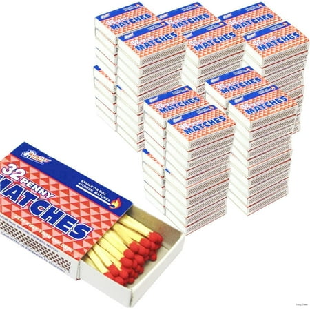 

2 Set Of 100 Packs Matches Strike On Box Kitchen Camping Fire Starter Lighter