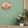 thumbnail image 5 of Wall Clock Wood Silent Wall Clock Large Decorative Battery Operated Non Ticking Analog Retro Clock for Living Room, Kitchen, Bedroom - style:CQ434-4, 5 of 6