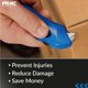 thumbnail image 4 of Pack 6 cutters Pacific Handy Cutter RSC-432 seguridad Azul azul, 4 of 8