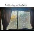 thumbnail image 3 of 3D Static Glass Films Window Privacy Film Decorative Flower Sticker Anti-Uv Peel And Stick for Glass Home Kitchen Office Door 17.5" x 78.7", 3 of 10