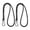 Black, variant on Torqee 2Pcs 50cm Black Suspension Swing Attachment Straps, with Stainless Steel Hooks, Heavy-Duty Tree Hanging Ropes, for Outdoor Playground, Hammock and Swing Set Accessories (Blue)