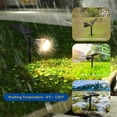 thumbnail image 6 of STAOEDU Solar Spot Lights Outdoor, 18 LEDs Solar Outdoor Lights Auto On/Off with 3 Modes, Waterproof Solar Yard Spotlight Landscape Lighting Garden Wall Lights, 2-in-1 Solar Powered Lights,1Pack, 6 of 6