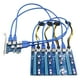 thumbnail image 2 of 60CM PCI externa 1X a 16X Tarjeta vertical Tarjeta gráfica Adaptador de tarjeta de video Tarjeta a 15Pin-6Pin para computadora, 2 of 9