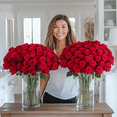 thumbnail image 2 of 100 Assorted Red Roses- Beautiful Fresh Cut Flowers- Next Day Delivery Available!, 2 of 5