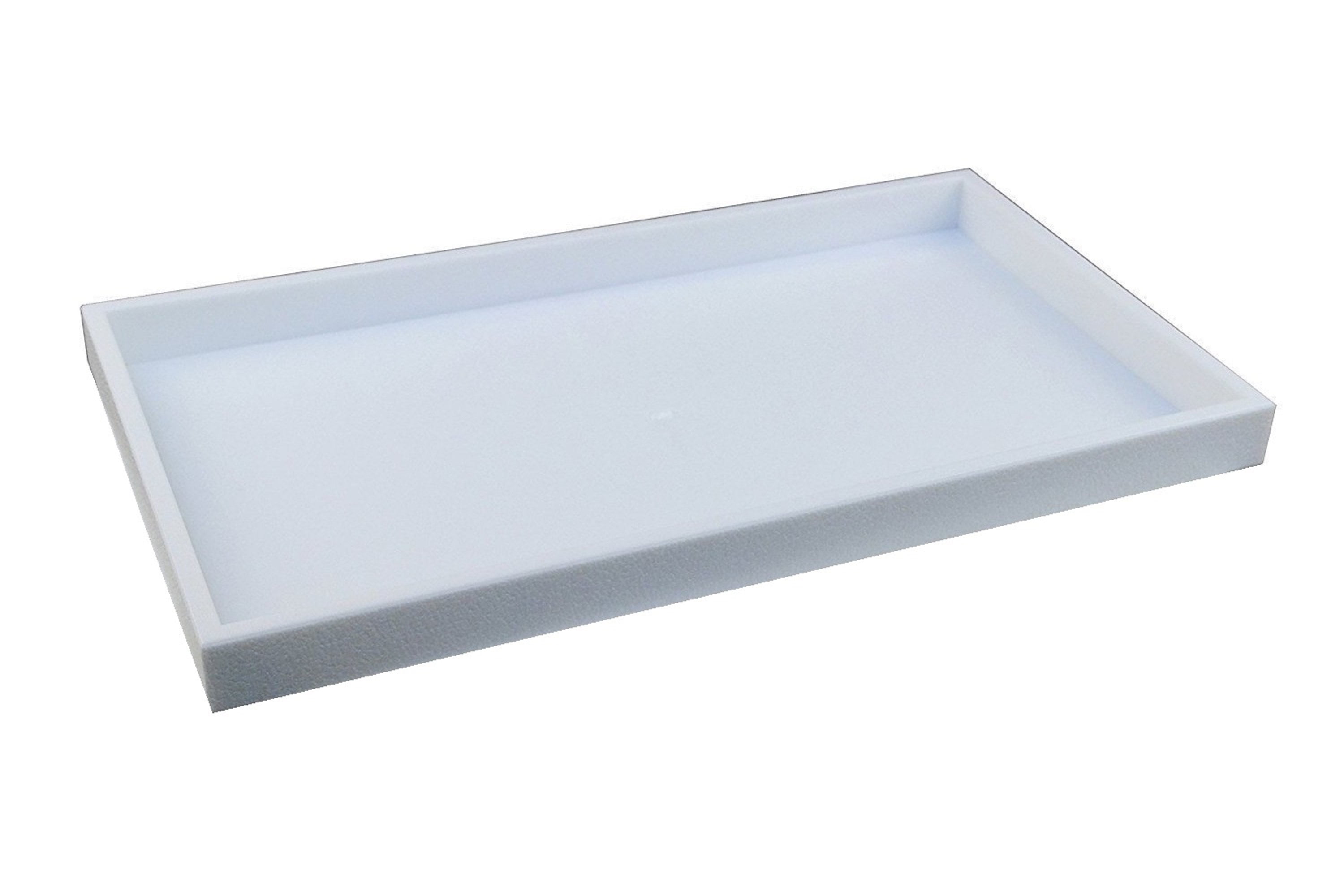 NicePackaging 1 Qty White Plastic Display Tray 14.75 x 8.25 x 1 For