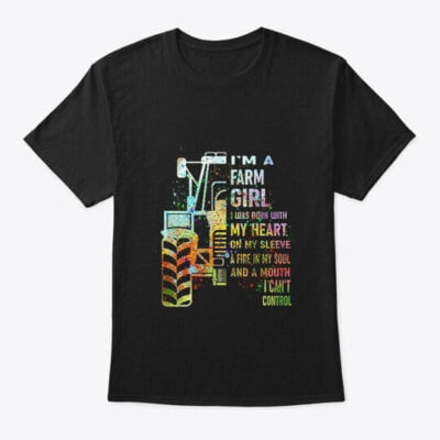 Velto Tractor Im A Farm Girl T-Shirt Made in the USA All Size S-5XL