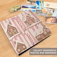 thumbnail image 4 of FORMRS 3 Ring Photo Album 4"x6" Self Adhesive Large Capacity PU Leather Cover, Pink Candy House, 4 of 8