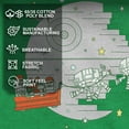 thumbnail image 4 of Men's Star Wars Christmas Death Star Scene Graphic Tee Kelly Heather Medium, 4 of 8