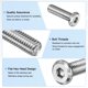thumbnail image 2 of Kit de sujetadores de acero inoxidable 304 de tornillos de cabeza plana de 10 piezas, M10x35mm con llave hexagonal, 2 of 7