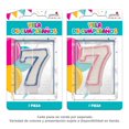 thumbnail image 1 of Vela de cumpleaños Granmark Número 7 Varios modelos 1 pieza, 1 of 4