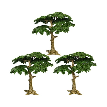

NUOLUX 3PC Simulated Landscape Tree Model Mini Pine Tree Cypress Model Funny Kids Tree Toy Tree Decor Vivid Fake Tree Model for Home Office Decor Size S