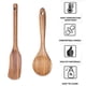 thumbnail image 3 of Juego de utensilios de cocina de madera - Utensilios de madera de bambú antiadherentes de 2 piezas para cocinar - Fácil de limpiar y reutilizable, 3 of 5