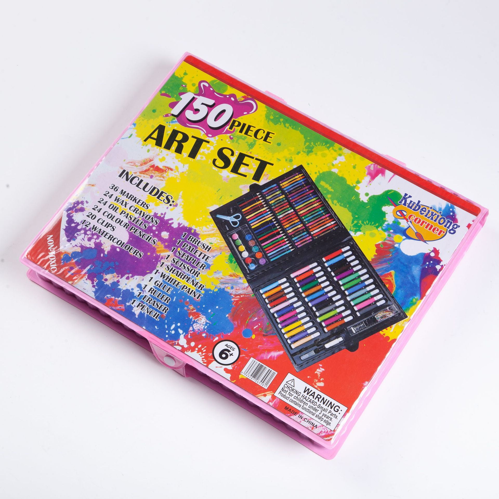 NEW 150-Pack Deluxe Wooden Art Supplies Set; Crafts, Drawing, Painting Kits,  1 Sketch Pad; for All Artists, Beginners, Teens/Kids; Pink Or Mint Green  for Sale in San Antonio, TX - OfferUp