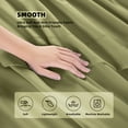 thumbnail image 5 of Shilucheng 4 Pieces Luxury Bed Sheets Set, 1800 Series Plush Microfiber Bed Sheets, 16" Deep Pocket, King, Green, 5 of 9