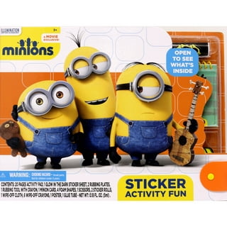 Minions Stickers Party Favors - Bundle of 2 Sticker Packs - 12 Sheets 240+  Stickers Plus 2 Specialty Stickers!