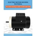 thumbnail image 6 of 2HP Electric Motor 3450 RPM General Purpose Single Phase Motor 56C Frame 115V/230V 5/8"Shaft Diameter Rolled Steel Shell TEFC 60HZ, 6 of 7