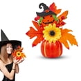 thumbnail image 2 of Artificial Pumpkin Table Centerpiece Potted Plants With Maple Sunflower Berries Fall Desktop Arrangement Ornament For Farmhouse Decor, 2 of 6