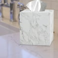 thumbnail image 4 of nu steel Compton Tissue Box Holder in Marble Patterned Resin RES854-9H, 4 of 5