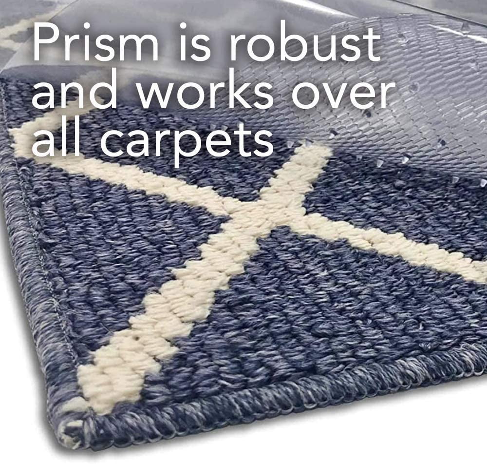 Resilia Premium Heavy Duty Floor Runner Protector For Carpet Floors Non Skid Clear Plastic Vinyl Clear Prism 27 Inches X 25 Feet Walmart Com Walmart Com