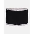 thumbnail image 5 of No Boundaries Cotton Blend Jersey Lace Sleep Shorts, Women’s XXS-3X, 5 of 5
