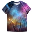 thumbnail image 6 of larppty 3D Pattern Print T-Shirt Colorful Space Graphic Tees for Women (Sky Blue, 3XL), 6 of 6