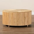 thumbnail image 4 of bali & pari Miami Bohemian Light Honey Rattan Coffee Table, 4 of 14