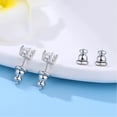 thumbnail image 3 of Yiting Locking Earring Backs for Studs, Hypoallergenic 18k Gold Bullet Earring Backs Replacements for Studs/Droopy Ears, Secure Locking Backing for Sensitive Ears (Silver 4pairs), 3 of 5