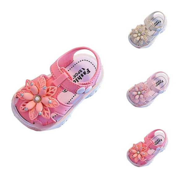 Toddler Sandals and Beach Shoes, Breathable Girls Footwear for 1-5 Years, Lightweight Comfortable Casual Outdoor Summer Play Shoes