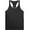 Black/Gray Athletic Racer, variant on Men's Slim Fit Gym Athletic Racer Back Tank Top With Contrast Binding
