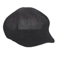thumbnail image 2 of Bigworldlittlethings Mujeres Hombres Moda Newsboy Sombrero para el sol Verano al aire libre Negro jinwen Boina de moda, 2 of 8