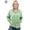 Green, variant on Luxtrada Women’s Long Sleeve Hoodies Drawstring Hooded Sweatshirts Button-down Collar Kangaroo Pocket