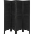 thumbnail image 2 of Oriental Furniture 5 1/2 ft. Tall Venetian Room Divider - 6 Panel - Black, 2 of 5