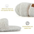thumbnail image 2 of BERANMEY Womens Fuzzy Open Toe Slippers Faux Fur Slippers with Memory Foam House Shoes Lightweight for Indoor Outdoor & Home Use, 2 of 8