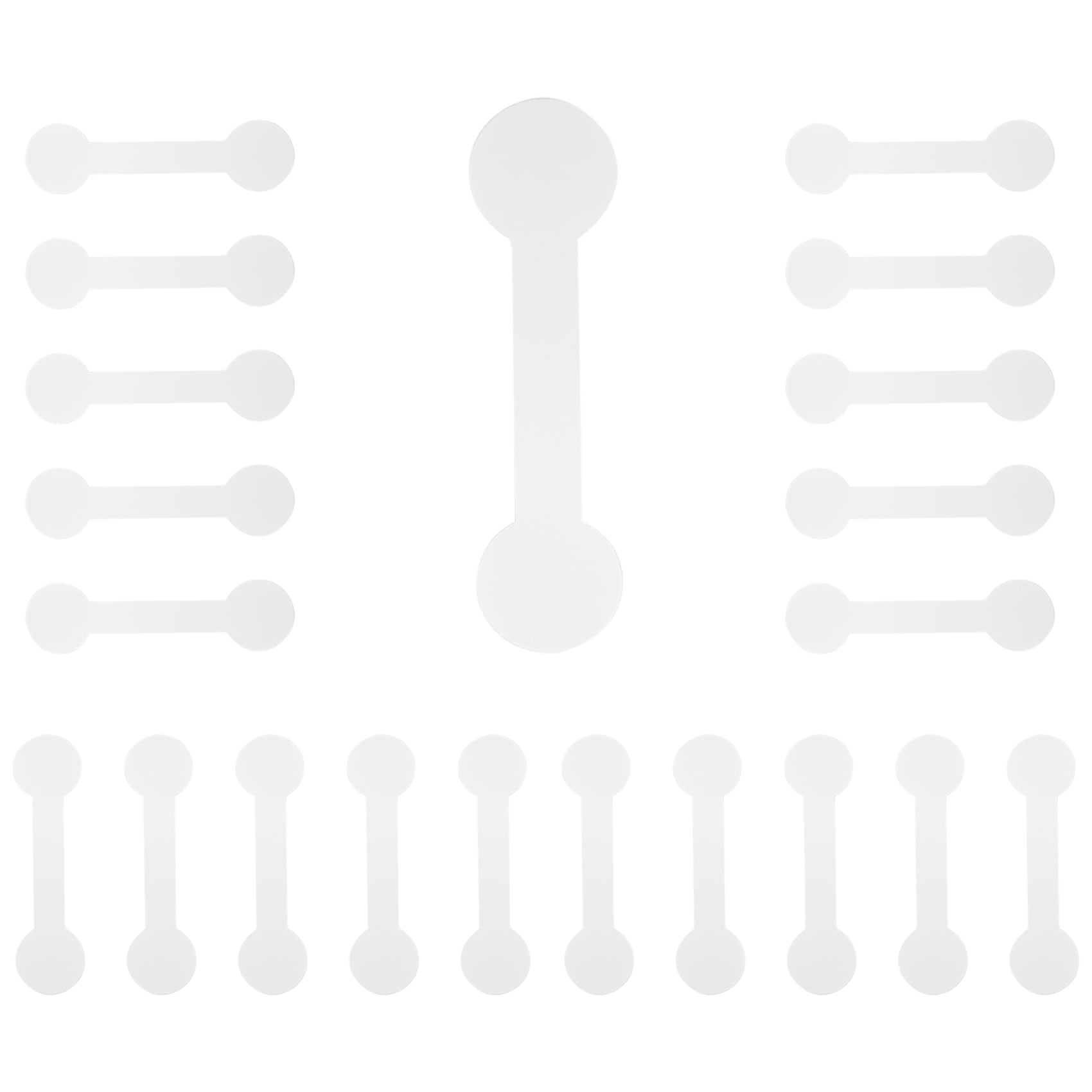 1000 Pieces Jewelry Tags White Round Jewelry Identification Labels