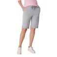 thumbnail image 1 of Hanes Shorts Deportivos Bermuda de French Terry para Mujer, Acero Claro, Talla Mediana EE. UU., 1 of 6