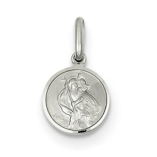Sterling Silver St. Christopher Medal QC3541 (17mm x 10mm)