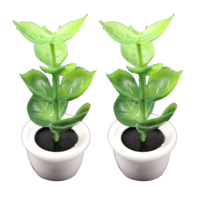 Adorno de Jardín de Plantas en Miniatura Perfecl para Casa de Muñecas 1:12