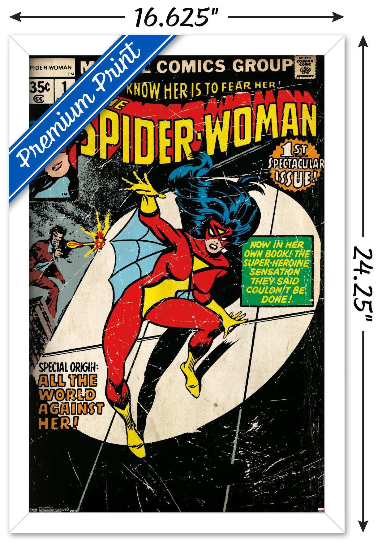 Marvel Comics - Spider-Woman - Cover #1 Wall Poster, 14.725" x 22.375", Framed