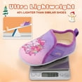 thumbnail image 2 of L-RUN Toddler Slippers Fuzzy Kids Slippers Warm House Shoes for Boys Girls, 2 of 6