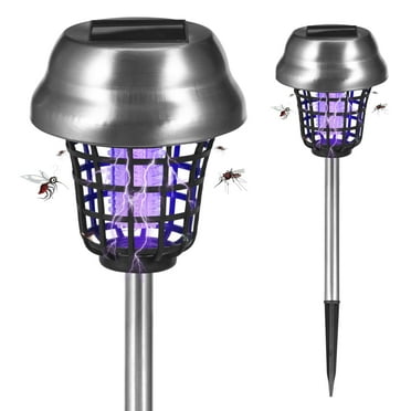 Kqiang 2 Count Outdoor Solar Mosquito Zapper, 700 Sq Ft Waterproof Bug Zapper