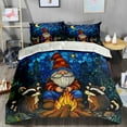 thumbnail image 2 of 3-Piece Gnome 3D Duvet Cover Set – Cute Animal Print Bedding for Boys & Girls, 1 Duvet Cover + 2 Pillowcases, Soft Breathable Comforter Cover for All Seasons, 2 of 6