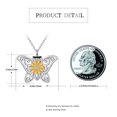 thumbnail image 2 of Coachuhhar Butterfly Urn Necklace for Ashes 925 Sterling Silver Sunflower Urn for Ashes Keepsake Memorial Cremation Necklace Cremation Jewelry Gifts for Women, 2 of 7