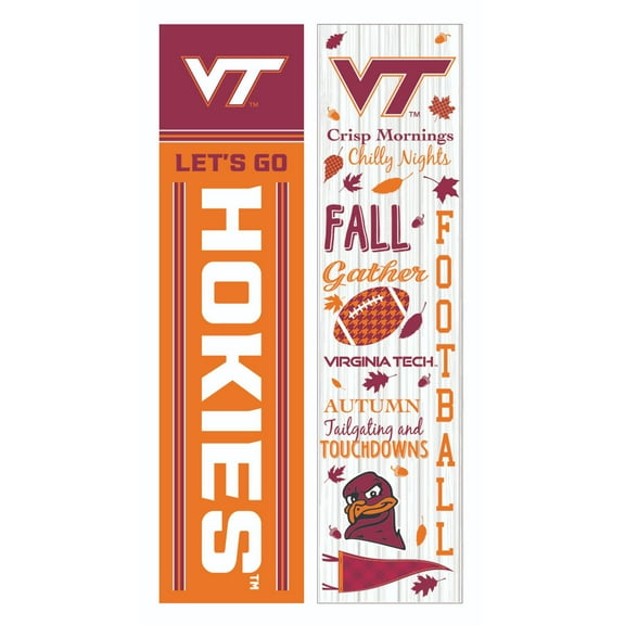 Virginia Tech Hokies 47" Double Sided Fall Leaner Fan Sign