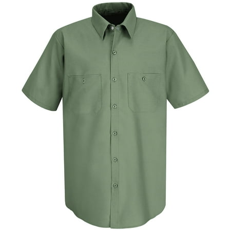 Mens Short Sleeve Industrial Work Shirt