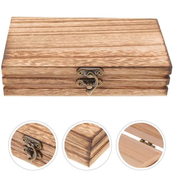 Omeite Wooden Box Solid Wood Bamboo Packaging Box Crafts Storage Box ( -001)