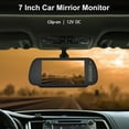 thumbnail image 3 of MJDOUD 7 Inch Rear View Mirror Monitor with Camera Rearview Mirror for Car Parking Backup Camera 7" TFT LCD HD Screen Universal ,Clear Images, 3 of 7