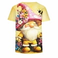 thumbnail image 4 of HOMBOM T Shirts for Women Summer Graphic Tees Floral Short Sleeve Pink Casual Ladies Tops, 4 of 5
