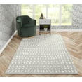 thumbnail image 4 of Momeni Delmar Boho Dots Hand Tufted Wool Grey Area Rug 2'3" X 8', 4 of 6